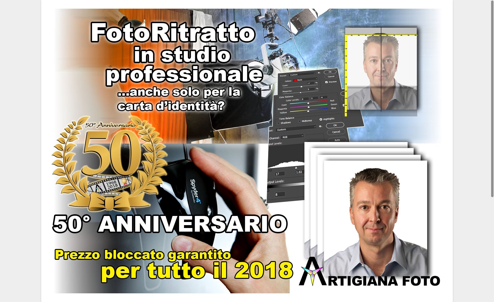 Fototessera professionale da Artigiana Foto - Marghera